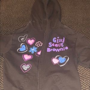 brown girl scout jacket